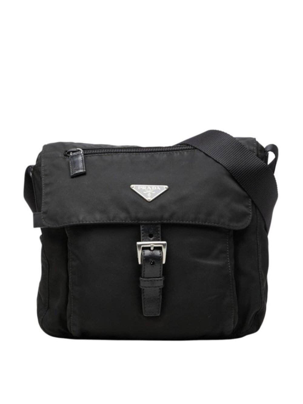Prada Crossbody Shoulder Bag Black Nylon